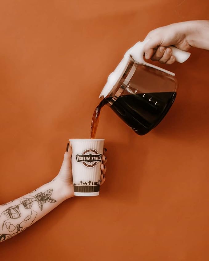 Verena Street 10 Ounce Ground, Swiss Water Process Decaf, Mississippi Grogg Decaffeinated, Medium Roast Rainforest Alliance Certified Arabica Coffee