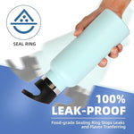 Load image into Gallery viewer, Volhoply 17oz Insulated Water Bottle Bulk 2 Pack,Stainless Steel Kids Water Bottles with Straw Lid,Double Wall Vacuum Metal Water Bottle,Reusable Sports School Flask Keep Hot &amp; Cold (Fog,2 Set)