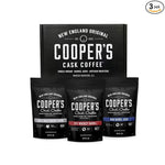 Load image into Gallery viewer, Bourbon Barrel Aged Coffee Ground Set, Single Origin Sumatra Whiskey, Ethiopian Rye, Rwanda Rum Roasted Coffee Beans (Ground, 4 Ounce (Pack of 3))