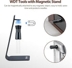 Load image into Gallery viewer, WDT Tool - Coffee Distribution Tool with Magnetic Stand, Adjustable Range Espresso Stirrer, 304 Stainless Steel 6 Needles 0.4mm and 6 Extra Needles 0.25mm
