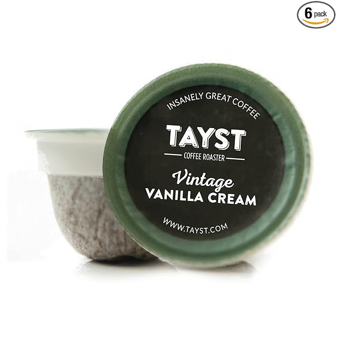 Tayst Coffee Pods, Vanilla Cream Medium Roast, K Cups Compatible with Keurig Coffee Maker, Sustainable Single Serve, Pack of 240