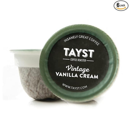 Tayst Coffee Pods, Vanilla Cream Medium Roast, K Cups Compatible with Keurig Coffee Maker, Sustainable Single Serve, Pack of 240