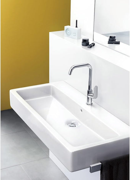 hansgrohe Focus Modern Timeless Easy Clean 1-Handle 1 12-inch Tall Bathroom Sink Faucet in Chrome, 31609001