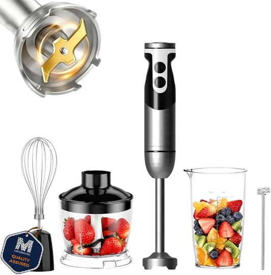MegaWise Pro Hand Blender New version 2025 (black, 5 in1)