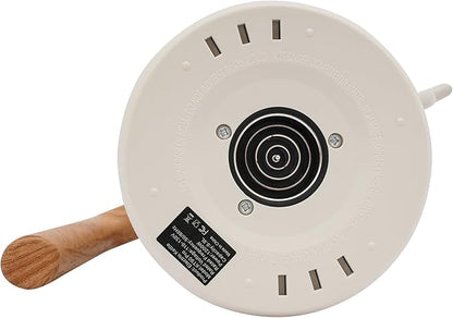 Electric Gooseneck Kettle, Temperature Control Kettle 0.9L Coffee Pot with Heating Base for Home Office Hotel Restaurant White