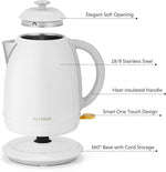 Load image into Gallery viewer, BUYDEEM K640 Stainless Steel Electric Tea Kettle with Auto Shut-Off and Boil Dry Protection, 1.7 Liter Cordless Hot Water Boiler with Swivel Base, 1440W, Arctic White