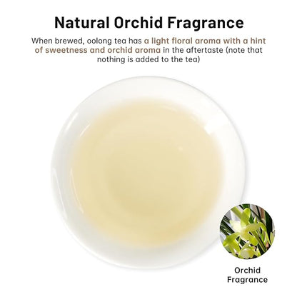 iTeaworld Tieguanyin-Green Oolong tea loose leaf - Natural Orchid Fragrance Authentic Fujian Anxi Tieguanyin 100g - Whole Tea leaves Oolong Tea for Health with 20 Empty Tea Bags, 3.5oz