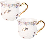 Load image into Gallery viewer, KAMMAK Coffee Mugs Ceramic Espresso Cups 16oz Porcelain Tea Cups Set of 2 Large Cappuccino Mugs with Handle Demitasse Mug for Hot Cocoa, Latte, Breakfast Cereal, Americano (Colorful)