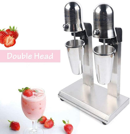 DNYSYSJ Electric Milkshake Maker Machine 2 Cup Commercial Blender for Shakes and Smoothies Stainless Steel Ice Cream Drink Mixer Blender