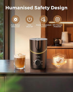 Load image into Gallery viewer, Milk Frother and Steamer, 8-in-1 Electric Milk Frother for Coffee, 13.5oz/400mL Large Capacity Automatic Warm and Cold Foam Maker, Hot Chocolate Maker Coffee Frother, Black