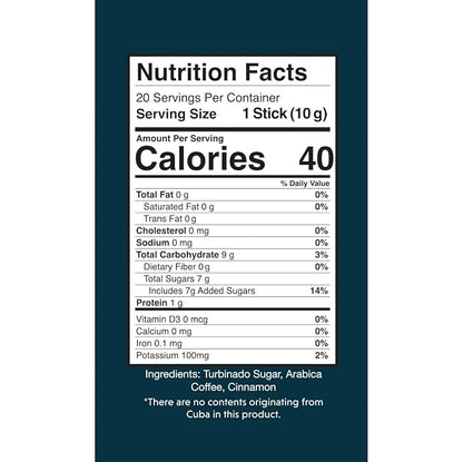 Oriente Dark Roast Instant Coffee, 20 ct, Sweetened Espresso – 100% Arabica Coffee, Instant Hot or Iced Coffee - Just add water