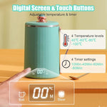 Load image into Gallery viewer, WOOLALA 110V Electric Kettle Stew Cup with Digital Screen, 450ML Small Slow Cooker Personal Health Cup - 7Mins Fast Boiling with Temperature Control, Timer for Home/Office/Travel