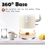 Load image into Gallery viewer, 1.7L Electric Kettle, Fast Boiling 1200W Hot Water Boiler, 360° Cordless Design,Electric Tea Kettle for Boiling Water Auto Shut Off Boil Dry Protection，Electric Water Kettle for Coffee Tea,Beige
