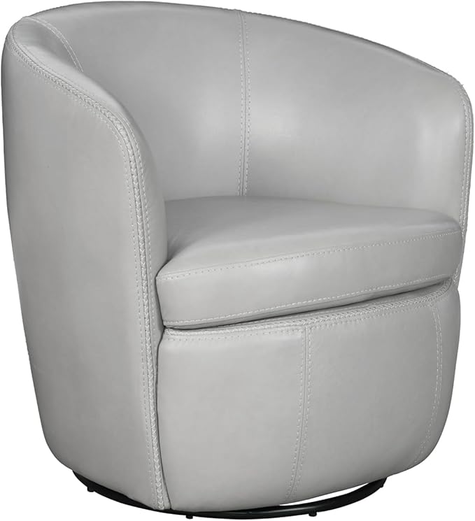 Parker Living Barolo - Steamboat Ice 100% Italian Leather Swivel Club Chair