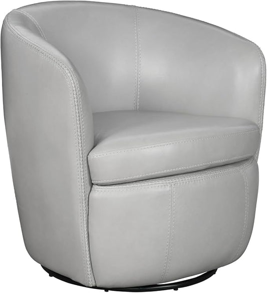 Parker Living Barolo - Steamboat Ice 100% Italian Leather Swivel Club Chair