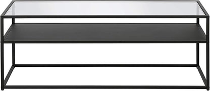 Ada 46'' Wide Rectangular Coffee Table in Blackened Bronze