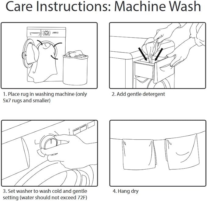 Ottomanson 20" x 59" Oval Laundry Room Rug - Non-Slip Mat for Laundry & Mudroom - Durable, Stain-Resistant, and Easy to Clean - Perfect for High-Traffic Areas - Runner Rug for Entryway, Yellow/Gray