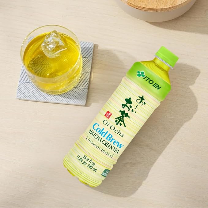 ITO EN Oi Ocha Matcha Green Tea Unsweetened, 16.9 Ounce Bottle (Pack of 12), Sugar Free