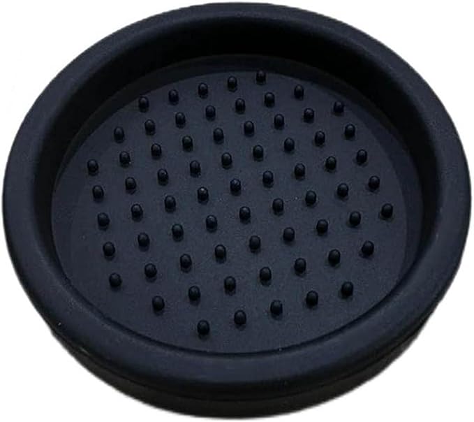Coffee Knock Box Shock-Absorbent Durable Barista Style Knock Box With Removable Knock Bar and Non-Slip Base Gift 3 Inch Food Grade Silicone Coffee Tamper Mat (Round Coffee Tamper Mat)
