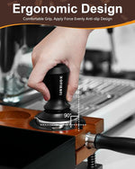 Load image into Gallery viewer, 51mm Espresso Tamper, Coffee Tamper with 30lbs Spring Loaded, Barista Espresso Coffee Tamper with Stainless Steel Ripple Base and Aluminum Handle Fits for All 51mm Espresso Machines