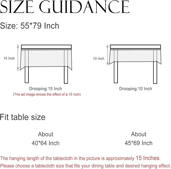 Designer Vintage Linen Floral Table Cloth for Rectangle Table,Fall Colorful Modern Tablecloth,Anti-Wrinkle Decor Tablecloths for Dining Thanksgiving Kitchen,55"*79"-Bertina E