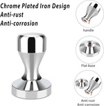 Load image into Gallery viewer, Huogary Stainless steel Coffee Tamper, 51mm Espresso Tamper, 51mm Tamper with Stainless Steel Handle, Coffee Powder Espresso Accessories (Silver) (Silver)