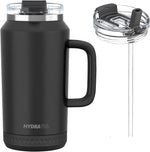 Load image into Gallery viewer, Hydraful 64 oz Tumbler with Handle and Straw - 100% Leak-Proof - Insulated Cup Reusable Stainless Steel Large Water Bottle Travel Mug for Gym, Hiking, and Camping - Gifts for Women Men Him Her