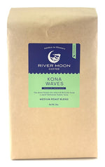 Load image into Gallery viewer, River Moon Coffee, Kona Coffee Whole Bean, Medium Roast, 5 lbs, Kona Waves Hawaiian Blend, Sustainably Farmed, 100% Arabica