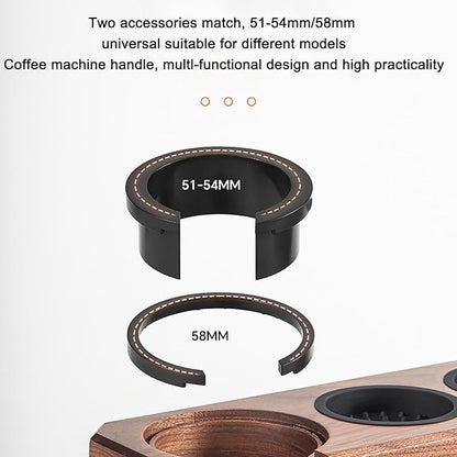 Espresso Tamping Station 58mm 54mm 51mm, Wood Portailter Holder Espresso Coffee Equipment, Espresso Machine Accessories, Barista Tools, Adjustable(Accessories not included)