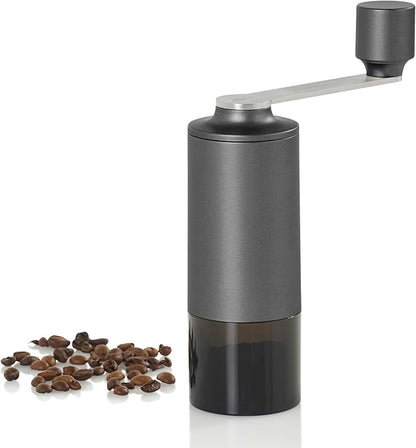 AdHoc Moro Coffee Grinder - Manual Ceramic Coffee Grinder with Adjustable Coarseness - For Home Brewing, Espresso & French Press - Dark Grey