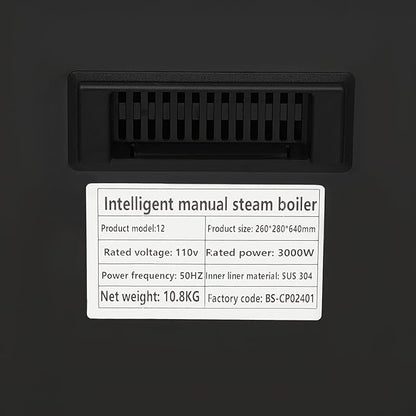 12L Hot Water Boiler,Full-Automatic Steam Boiling Water Frothing Machine,Commercial Milk Frother,Electric Steam Milk Foam Maker with LCD Display for Cafe Coffee Tea Shop (12L Black)