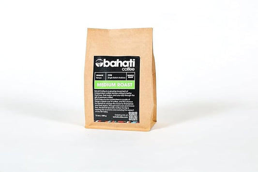 Kenya AA Grade Roasted Arabica Coffee Beans from Great Rift Valley - 100% Pure Arabica Coffee Roasted Beans (Medium Roast Whole Beans, 340 g)