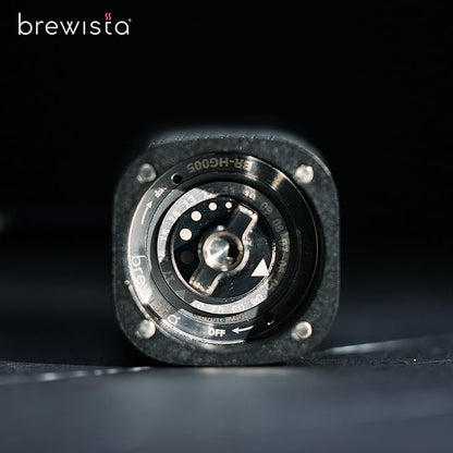 Brewista Artisan Meteor Manual Coffee Grinder, Stainless Steel Conical Burr Grinder with 18 Adjustable Settings, Portable Espresso, Moka Pot Coffee Bean Grinder, Detachable Handle, 25-30g Capacity