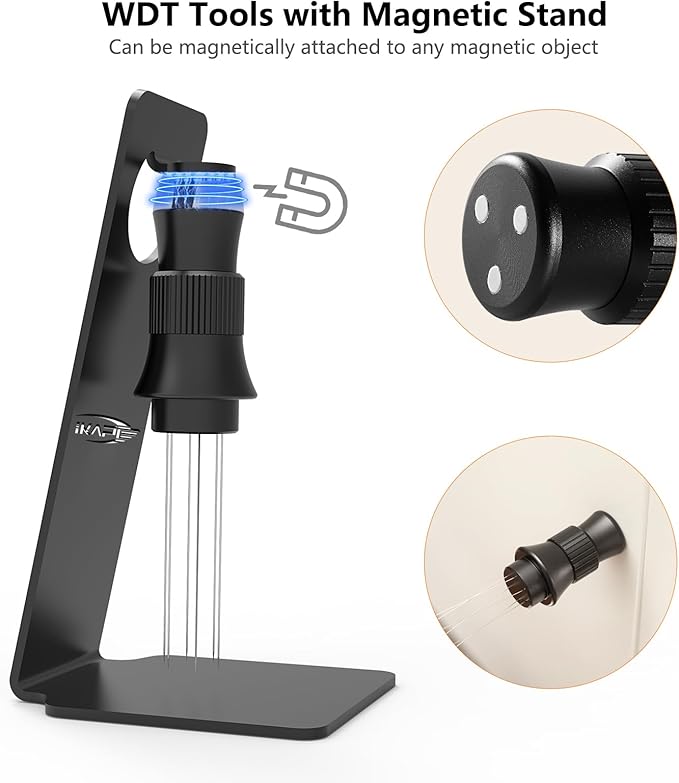 IKAPE WDT Tools, Espresso Stirrer Distribution Tool, Tamper for Barista (51/54/58MM)
