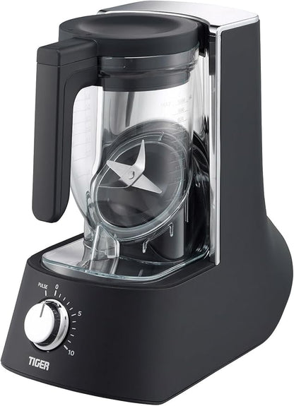 Tiger Smoothie Blender - Japanese Smoothie Maker for Smoothies, Crushed Ice, Milkshakes, Soups, Purees, Sauces, Matcha with Degree Diagonal-Blade Food Processor