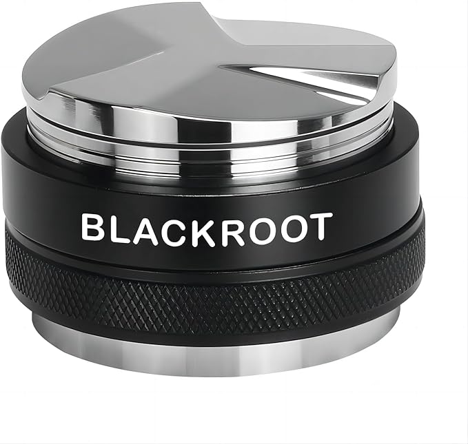 BLACKROOT 51mm Precision Coffee Distributor and Tamper, Dual Head Leveler Tool with Adjustable Depth for Consistent Espresso Puck Prep, Fits 51mm Portafilters