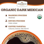 Load image into Gallery viewer, Fresh Roasted Coffee, Organic Dark Mexican | Mold &amp; Myco 3rd Party Tested, USDA Organic, Kosher | Dark Roast 5 lb (80 oz) Whole Bean