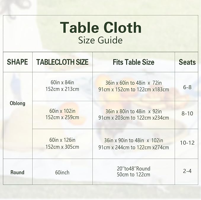 10 Pack Tablecloth Party, 60 x 102 Inch Polyester Rectangle Table Cloth, Wrinkle Resistant Washable Table Cover for Dining Table, Buffet Parties and Camping