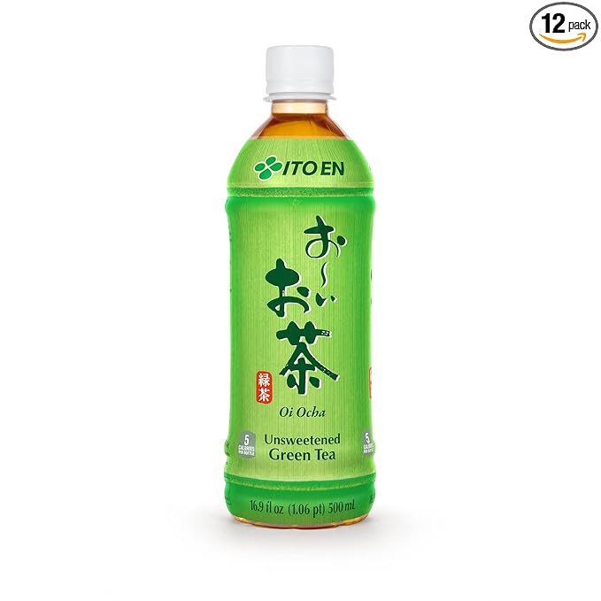 Ito En Tea Oi Ocha Green Tea, Unsweetened, 16.9 Ounce (Pack of 12)