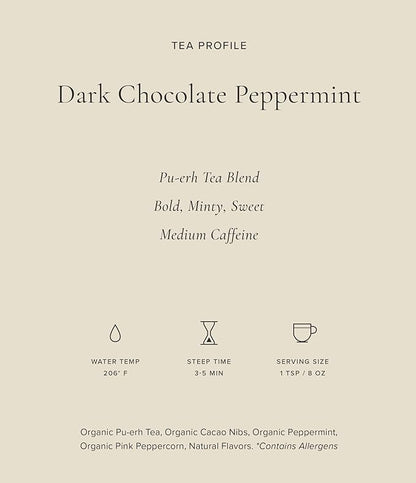 Art of Tea | Dark Chocolate Peppermint 2oz | Artisan Loose Leaf Tea Tin