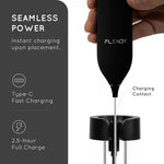 Load image into Gallery viewer, Rechargeable Milk Frother Handheld, Coffee Frother Handheld with USB-C Charging Stand, Electric Drink Mixer Handheld, Mini Electric Whisk Frother for Coffee, Matcha, etc