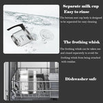 Load image into Gallery viewer, Electric Milk Frother,4 in 1 -Automatic Milk Frother,14oz Silent Operation Hot and Cold Milk Foamer Temperature Control Milk Steamer Warmer for Coffee,Latte,Cappuccino,Hot Choc,Dishwasher Safe (White)