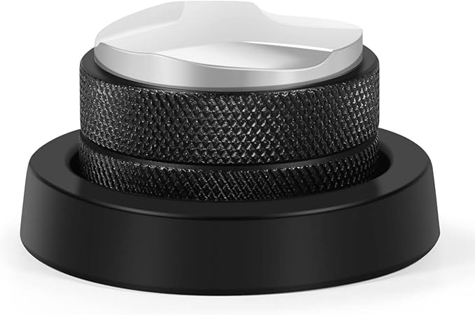 Flexzion Espresso Distribution Tool 51mm Coffee Leveler, Adjustable Depth and Universally Compatible Espresso Leveler for 51mm Portafilters and Espresso Machines