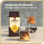 Load image into Gallery viewer, Don Francisco's Premium Caramel Flavored Medium Roast Ground Coffee - 100% Arabica Beans, Perfect for Drip, Pour Over, and French Press - Carefully Sourced, Family-Crafted Since 1870 (12 oz Bag)