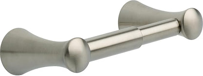 Delta Lahara (1-Pack) Toilet Paper Holder Brilliance Stainless Steel Tissue Roll Holder for Bathroom Organization and Storage Spring Loaded Toilet Tissue Holder Wall Bathroom Accessories D73850-SS