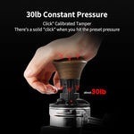 Load image into Gallery viewer, MHW-3BOMBER 58.35mm Espresso Tamper - 30lbs Coffee Tamper with Sound Feedback for Barista, Walnut Tamper Tool Espresso Hand Tamper with 3 Spring Loaded Fits 58mm Portafilter, Thread Base, T5164T-OS