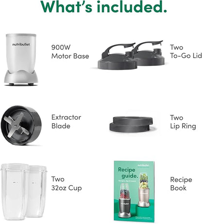 NutriBullet NB9-1301W Pro 13 Pcs White, 900W