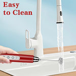 Load image into Gallery viewer, Milk Frother Handheld for Coffee, Electric Whisk 3 Speed Adjustable, Drink Mixer with Stainless 3 Whisks, Rechargeable Hand Frother Wand, Foam Maker for Latte Cappuccino Hot Chocolate Egg Red
