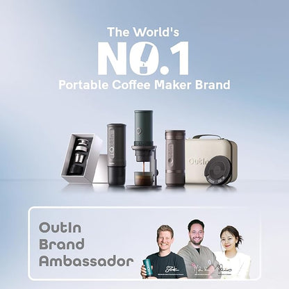 OutIn Nano Portable Electric Espresso Machine Carrying Bag, Waterproof Sturdy EVA Electronic Coffee Maker Storage Case Hand Hold Belt, Travelling, Office, Camping