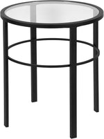 Load image into Gallery viewer, Henn&amp;Hart 20" Wide Round Side Table in Blackened Bronze, Table for Living Room, Bedroom